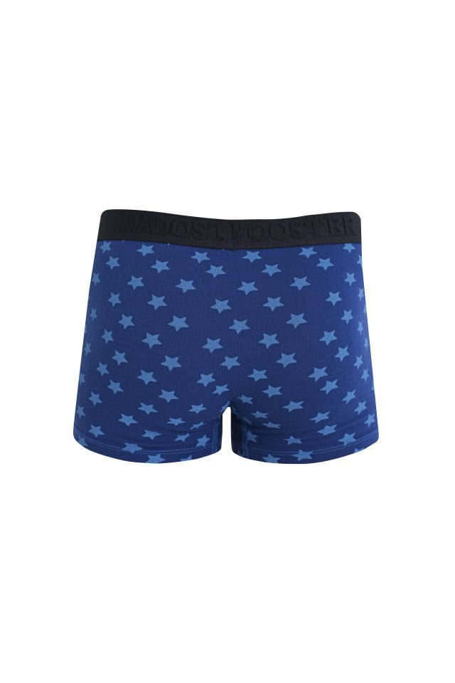 Pamuklu Erkek Çocuk Boxer Lacivert Yıldızlı