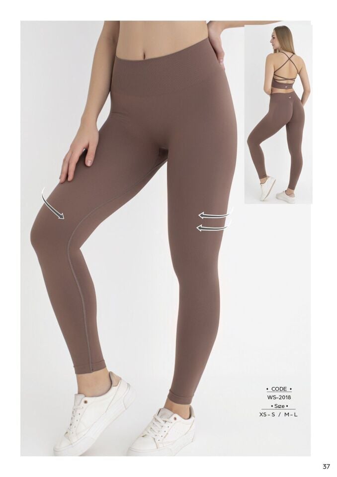 Kadın Push Up Toparlayıcı Yüksek Bel Dikişsiz Spor Tayt