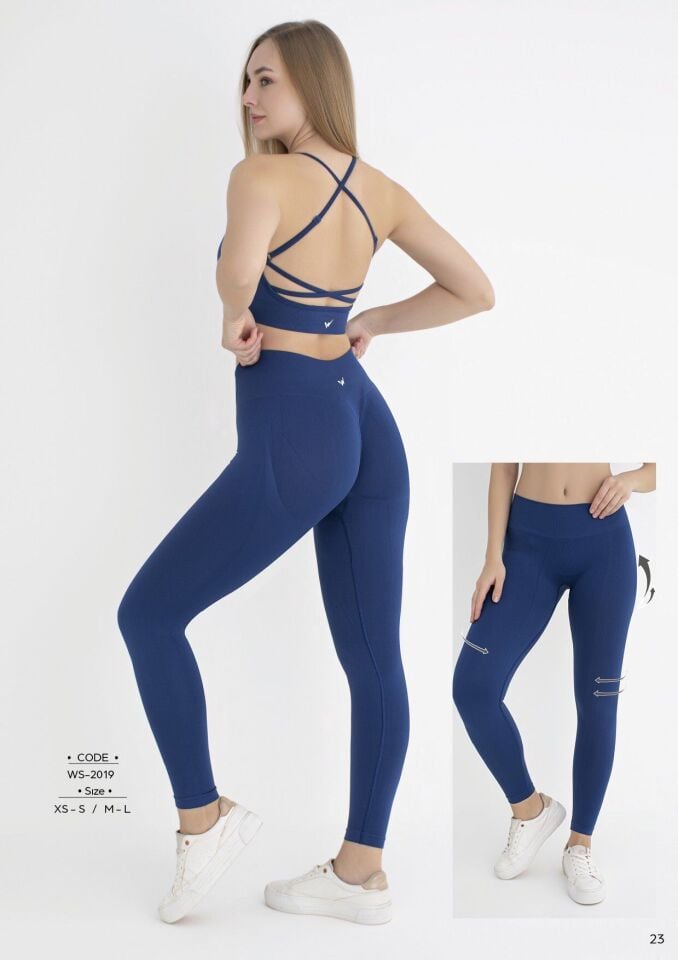 Kadın Push Up Toparlayıcı Yüksek Bel Dikişsiz Spor Tayt