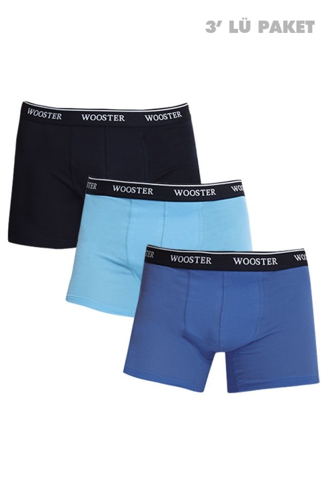 Pamuklu Erkek İç Giyim 3'lü Boxer